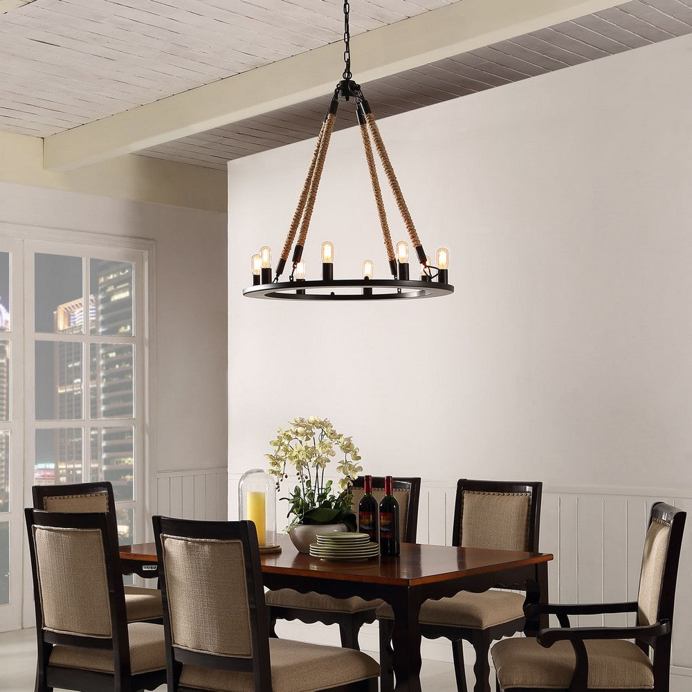 Encircle Chandelier by Modway| Black