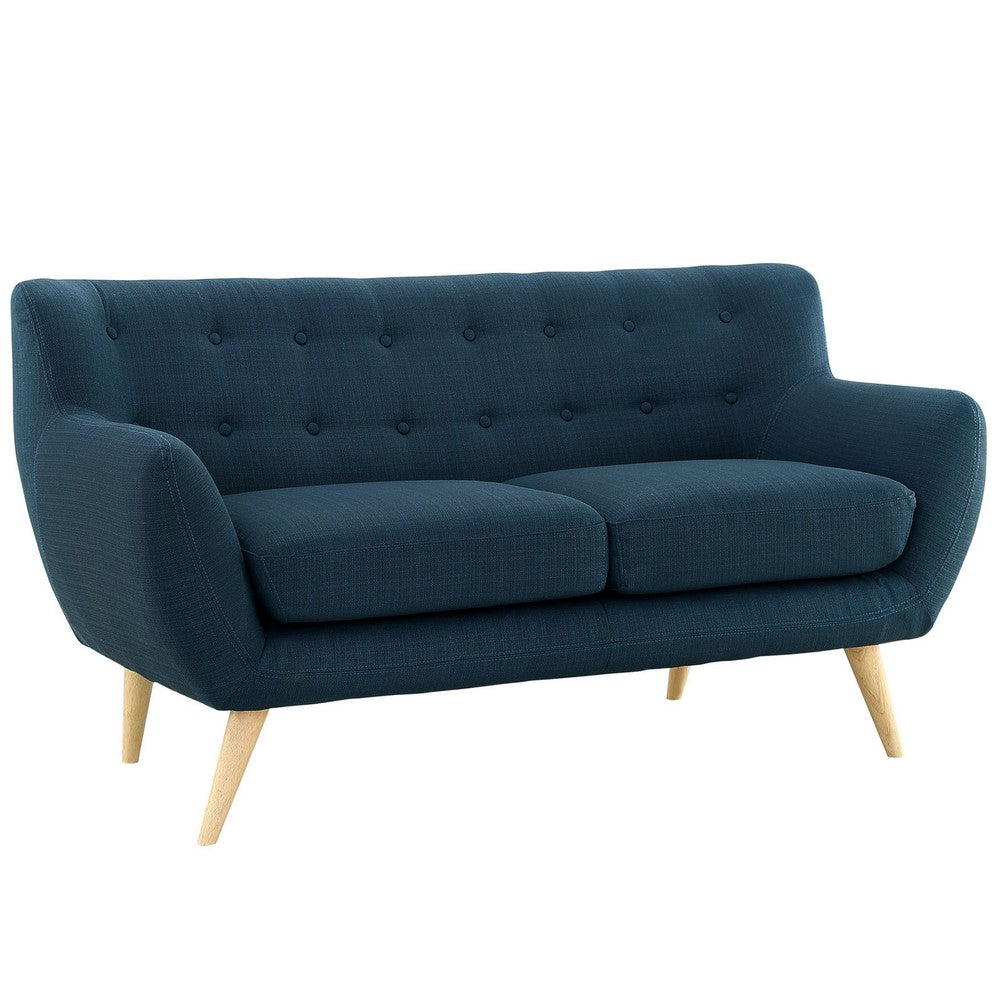 Remark Upholstered Fabric Loveseat by Modway| Azure