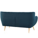 Remark Upholstered Fabric Loveseat by Modway| Azure