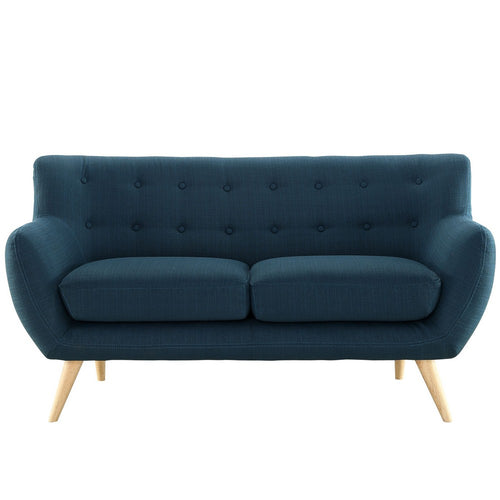 Remark Upholstered Fabric Loveseat by Modway| Azure