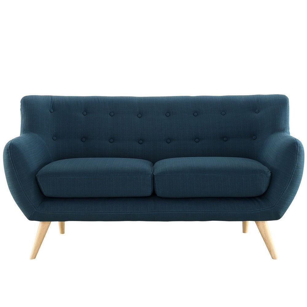 Remark Upholstered Fabric Loveseat by Modway| Azure