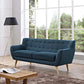 Modway Remark Mid-Century Modern Sofa With Upholstered Fabric In Azure MDY-EEI-1633-AZU