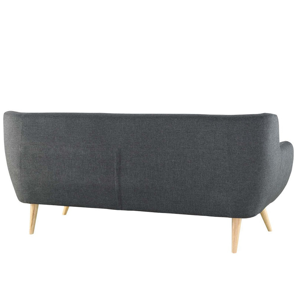 Modway Remark Mid-Century Modern Sofa With Upholstered Fabric In Gray MDY-EEI-1633-GRY