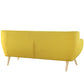 Modway Remark Mid-Century Modern Sofa With Upholstered Fabric In Sunny MDY-EEI-1633-SUN