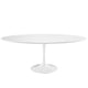 Lippa 78" Oval Wood Top Dining Table, White