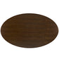 Modway Lippa 78’’ Modern Kitchen and Dining Table with Oval Walnut Top and Pedestal Base in Walnut MDY-EEI-1661-WAL