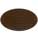 Modway Lippa 78’’ Modern Kitchen and Dining Table with Oval Walnut Top and Pedestal Base in Walnut MDY-EEI-1661-WAL