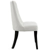 Modway Noblesse Modern Tufted Vegan Leather Upholstered Kitchen Room White Four Dining Chairs MDY-EEI-1678-WHI