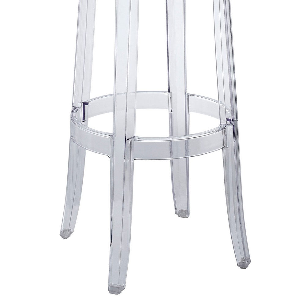 Clear Casper Bar Stool  - No Shipping Charges