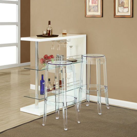 Clear Casper Bar Stool  - No Shipping Charges