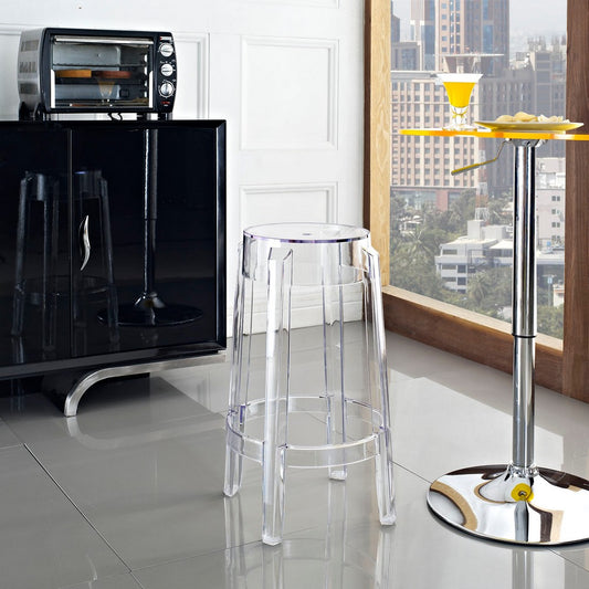 Clear Casper Counter Stool  - No Shipping Charges