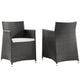Junction Outdoor Patio Wicker Armchair Set of 2 by Modway| Brown White