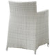 Junction Outdoor Patio Wicker Armchair Set of 2 by Modway| Gray White