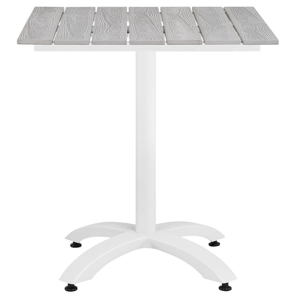 Junction 3 Piece Outdoor Patio Dining Set by Modway| Gray White