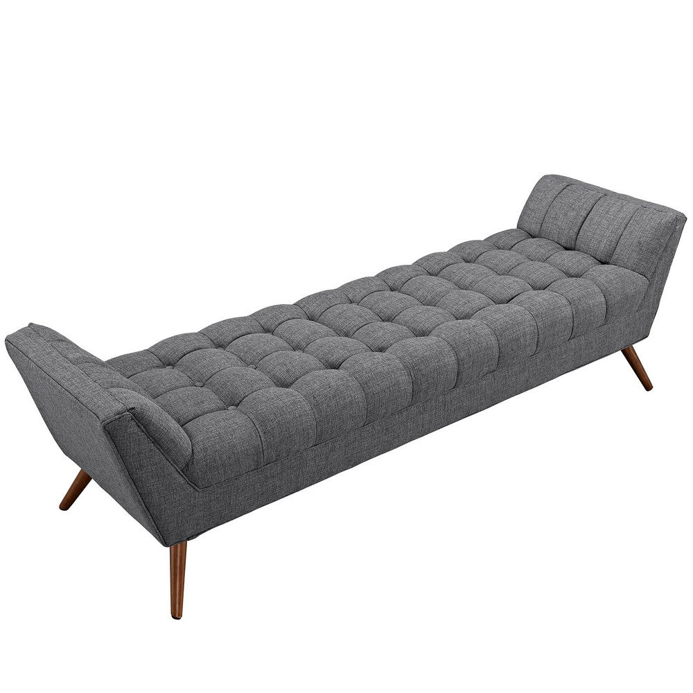 Gray Response Fabric Bench - No Shipping Charges