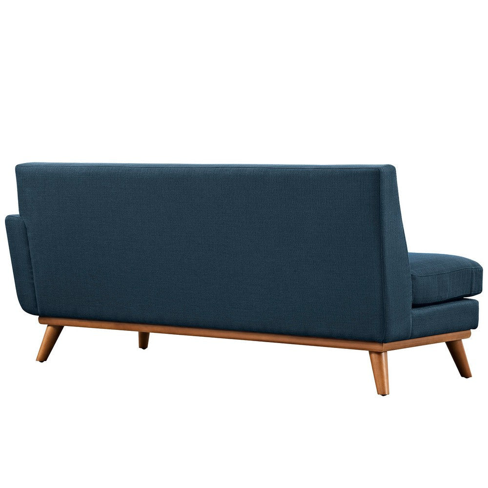 Modway Engage Mid-Century Modern Upholstered Fabric Right-Arm Loveseat in Azure MDY-EEI-1792-AZU