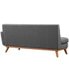 Modway Engage Right Arm Loveseat in Mid-Century Modern Upholstered Fabric Gray MDY-EEI-1792-DOR