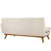 Modway Engage Left Arm Loveseat in Mid-Century Modern Upholstered Fabric Beige MDY-EEI-1795-BEI