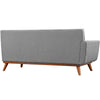 Engage Left-Arm Upholstered Fabric Loveseat by Modway| Expectation Gray