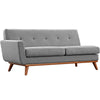 Engage Left-Arm Upholstered Fabric Loveseat by Modway| Expectation Gray