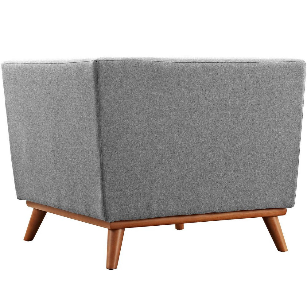 Engage Upholstered Fabric Corner Chair by Modway| Expectation Gray