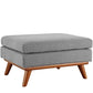 Engage Upholstered Fabric Ottoman  - No Shipping Charges