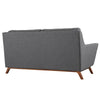 Modway Beguile Mid-Century Modern Loveseat with Upholstered Gray Fabric MDY-EEI-1799-DOR