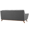 Modway Beguile Mid-Century Modern Sofa With Upholstered Fabric In Gray MDY-EEI-1800-DOR