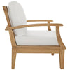 Marina 2 Piece Outdoor Patio Teak Sofa Set, Natural White Size : 32.5"Lx45"Wx31.5"H - No Shipping Charges