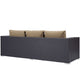 Convene Outdoor Patio Sofa by Modway| Espresso Mocha