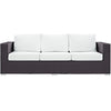 Convene Outdoor Patio Sofa by Modway| Espresso White