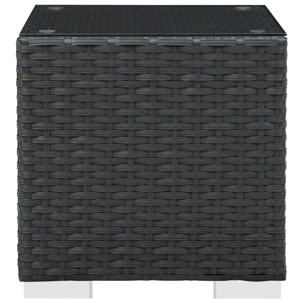 Sojourn Outdoor Patio Side Table by Modway| Chocolate