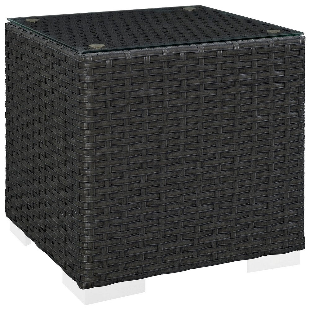 Sojourn Outdoor Patio Side Table by Modway| Chocolate