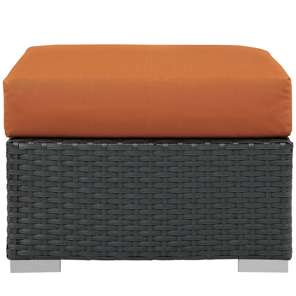 Canvas Tuscan Sojourn Outdoor Patio Sunbrella Ottoman - No Shipping Charges