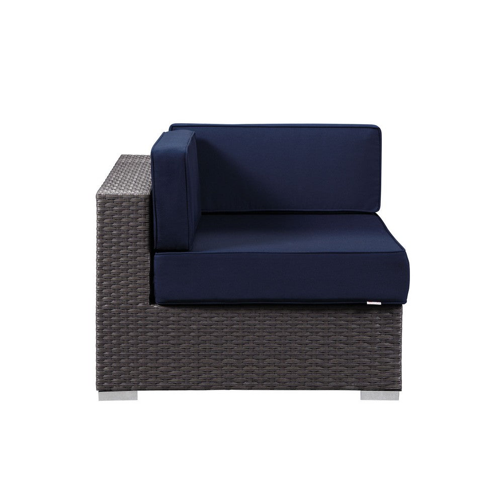 Sojourn Outdoor Patio Sunbrella® Corner by Modway| Canvas Navy