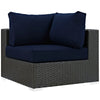Sojourn Outdoor Patio Sunbrella® Corner by Modway| Canvas Navy