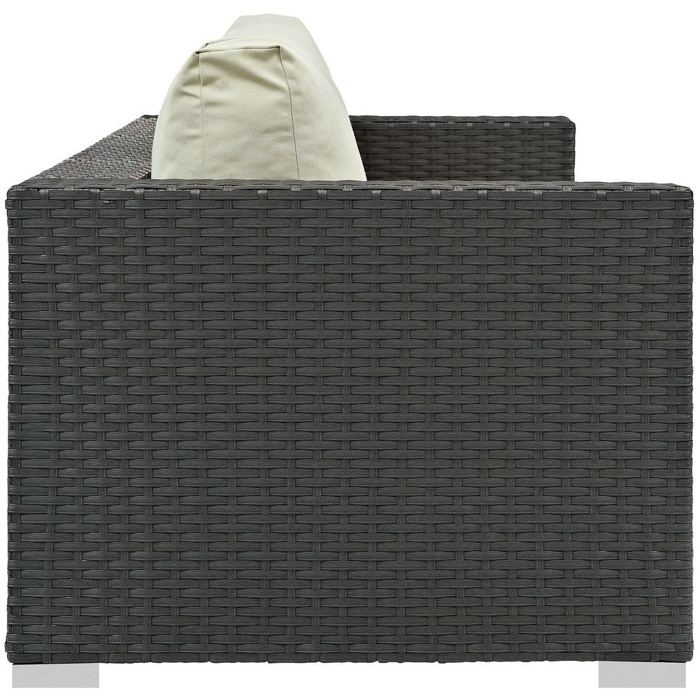 Sojourn Outdoor Patio Sunbrella® Sofa by Modway| Canvas Antique Beige