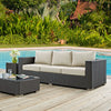 Sojourn Outdoor Patio Sunbrella® Sofa by Modway| Canvas Antique Beige