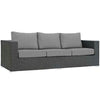 Sojourn Outdoor Patio Sunbrella® Sofa by Modway| Canvas Gray