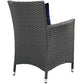 Canvas Navy Sojourn Dining Outdoor Patio Sunbrella Armchair - No Shipping Charges