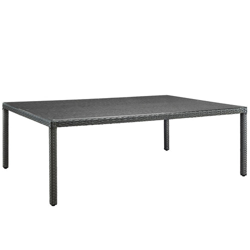 Sojourn 90" Outdoor Patio Dining Table by Modway| Chocolate