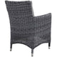 Summon Dining Outdoor Patio Sunbrella® Armchair by Modway| Canvas Gray