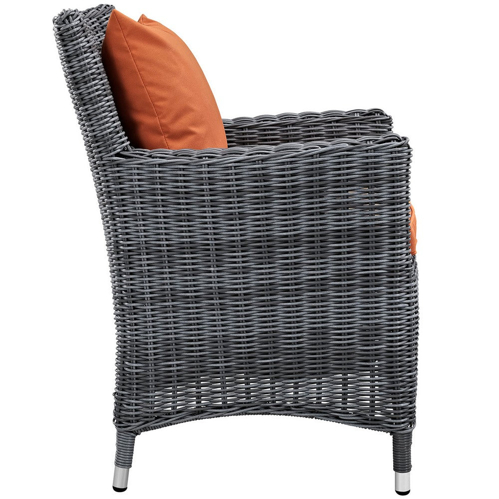 Summon Dining Outdoor Patio Sunbrella® Armchair by Modway| Canvas Tuscan