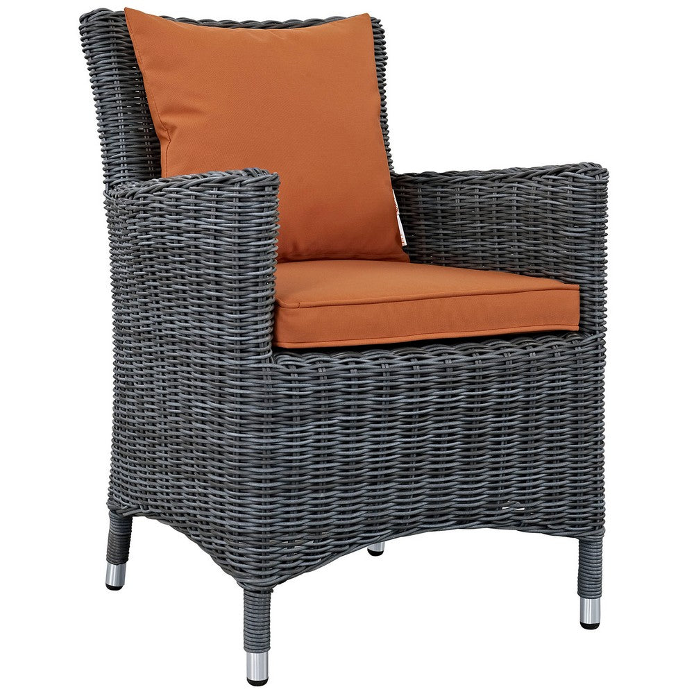 Summon Dining Outdoor Patio Sunbrella® Armchair by Modway| Canvas Tuscan