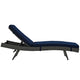 Sojourn Outdoor Patio Sunbrella® Chaise by Modway| Canvas Navy