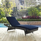Canvas Navy Sojourn Outdoor Patio Sunbrella Chaise - No Shipping Charges