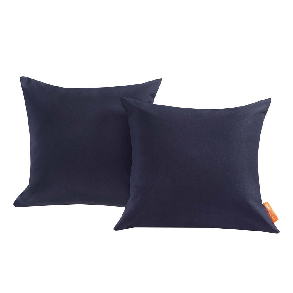 Convene 2 Piece Outdoor Patio Pillow Set by Modway| Navy