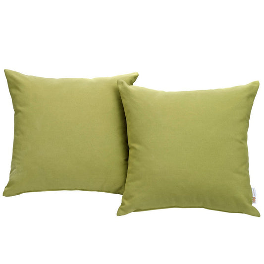 Peridot Convene Two Piece Outdoor Patio Pillow Set - No Shipping Charges