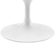 Modway Lippa Mid-Century Modern 48’’ Oval Coffee Table in White MDY-EEI-2018-WHI