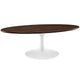 Walnut Lippa 48’’ Oval-Shaped Walnut Coffee Table MDY-EEI-2020-WAL
